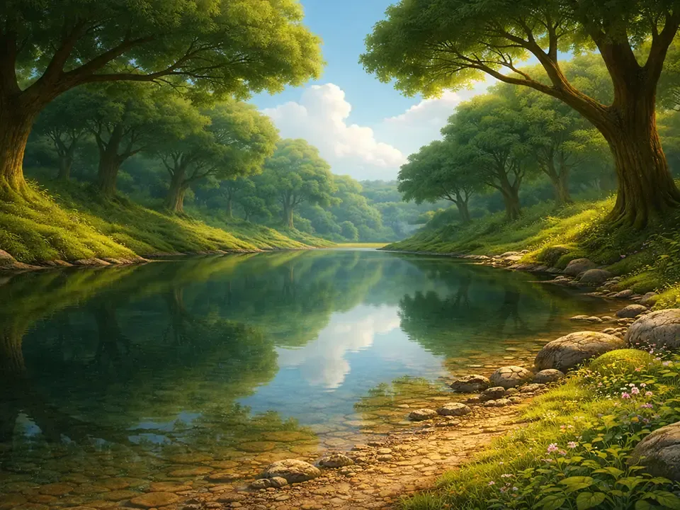 Il Lago Specchiato circondato dal bosco